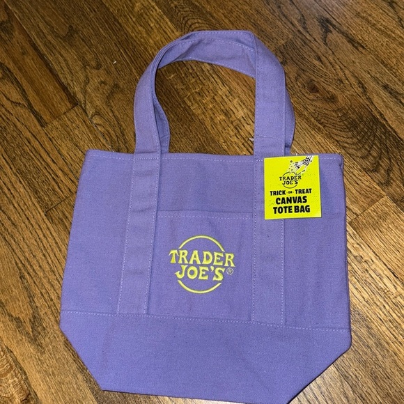 Trader Joe'S Handbags - Trader Joe's Halloween Purple Canvas Tote Bag NWT